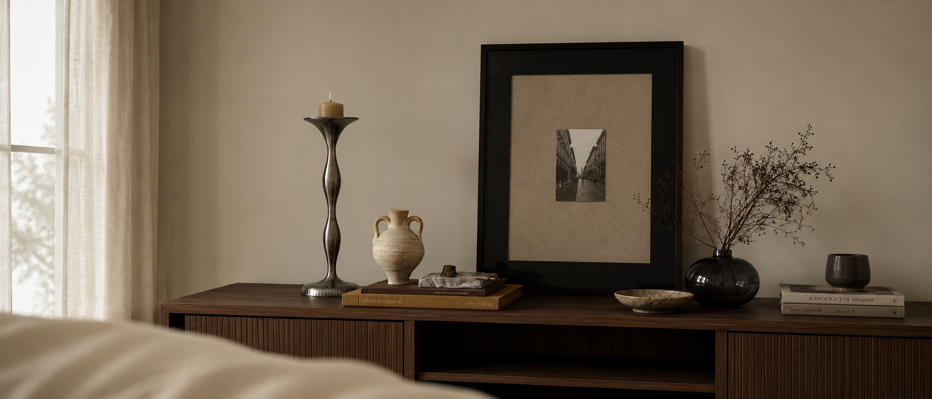 Decorative details within a relaxed interior