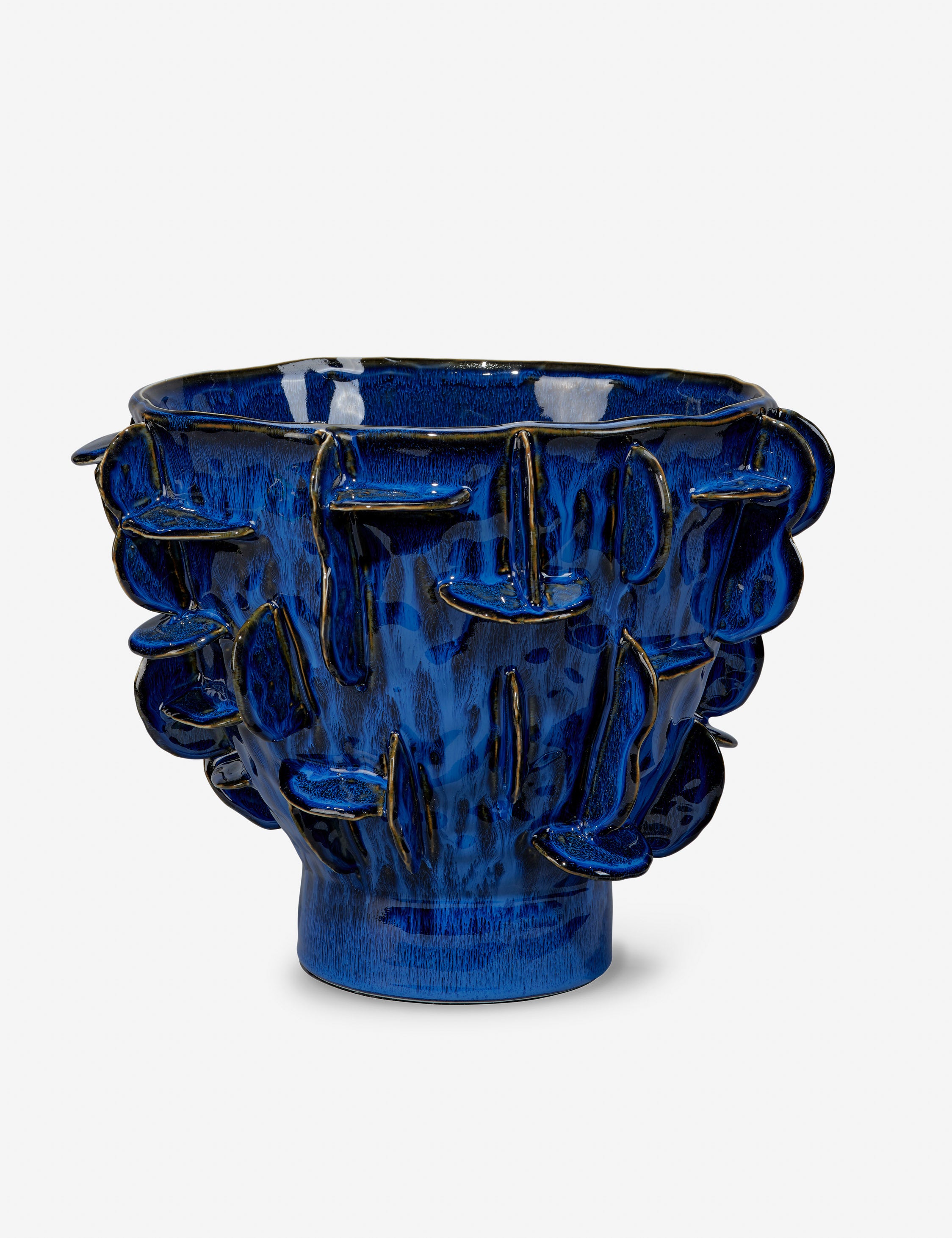 Sculptural Decorative Natural Bowl - Blue - Image 5
