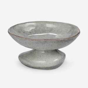 Organic Footed Bowl - Gray