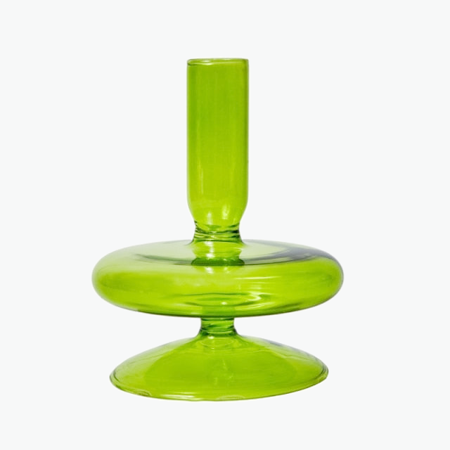 Green Grass Glass Candle Holders - Image 5