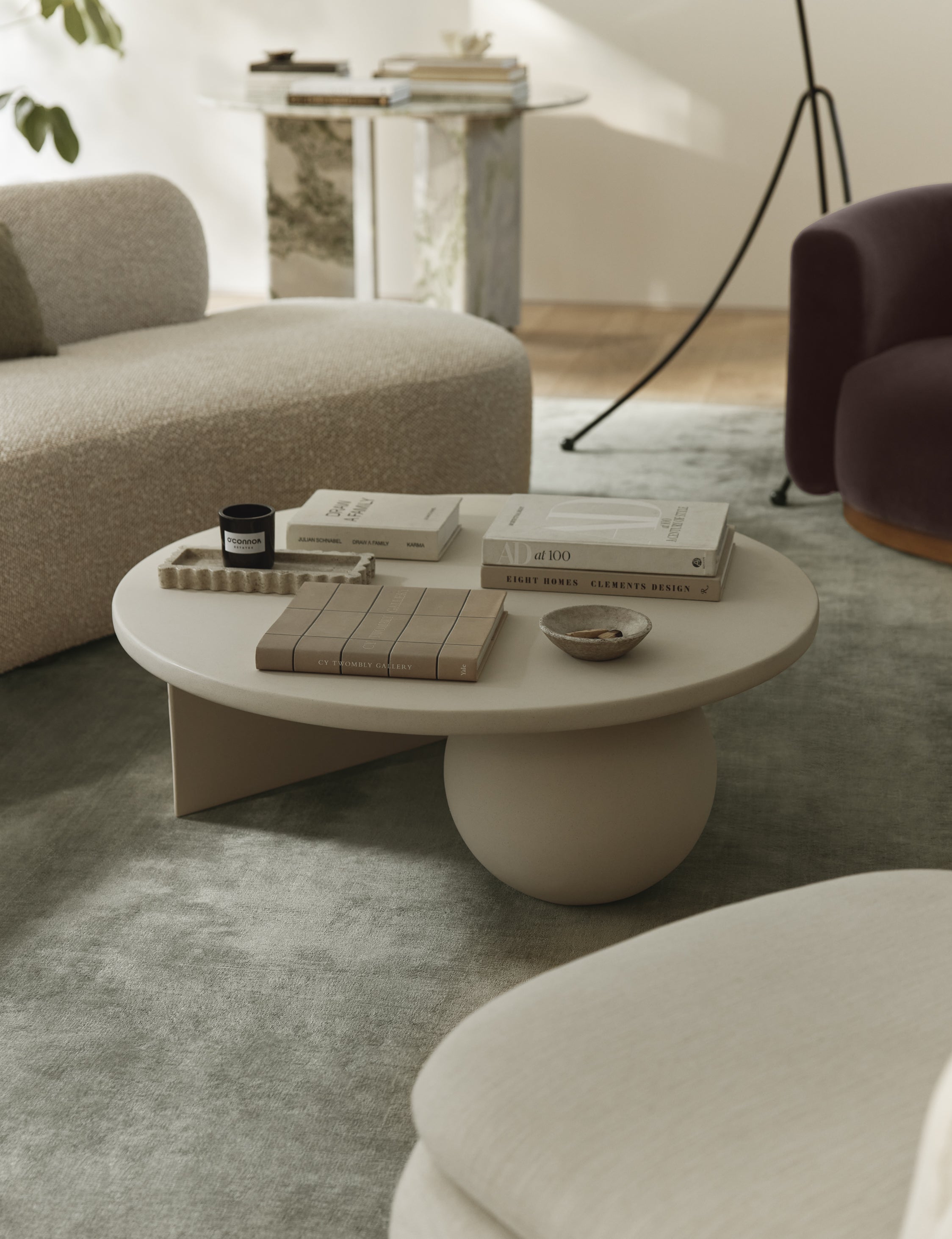 A decorative object styled in the home