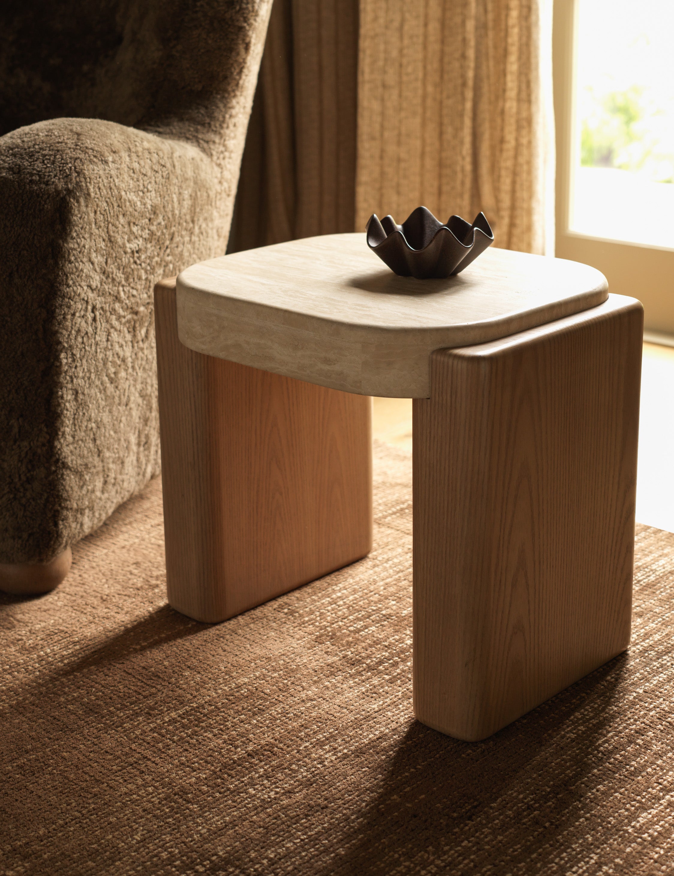 Organic Modern Brown Bowl - Brown