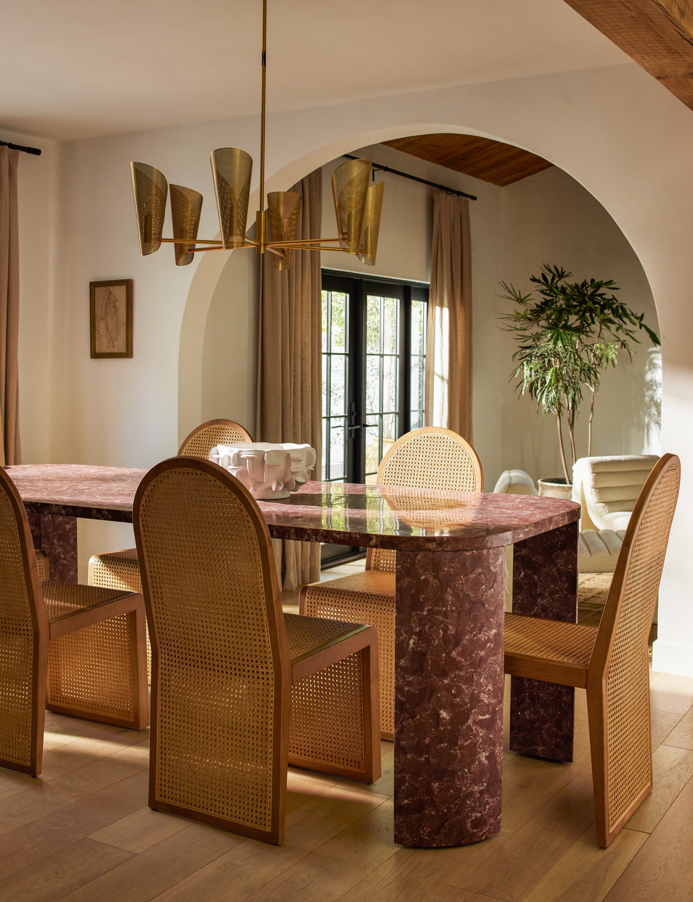 Sculptural Decorative Natural Bowl - Blue