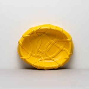 Freesia Centerpiece Plate - Draped Edge Design