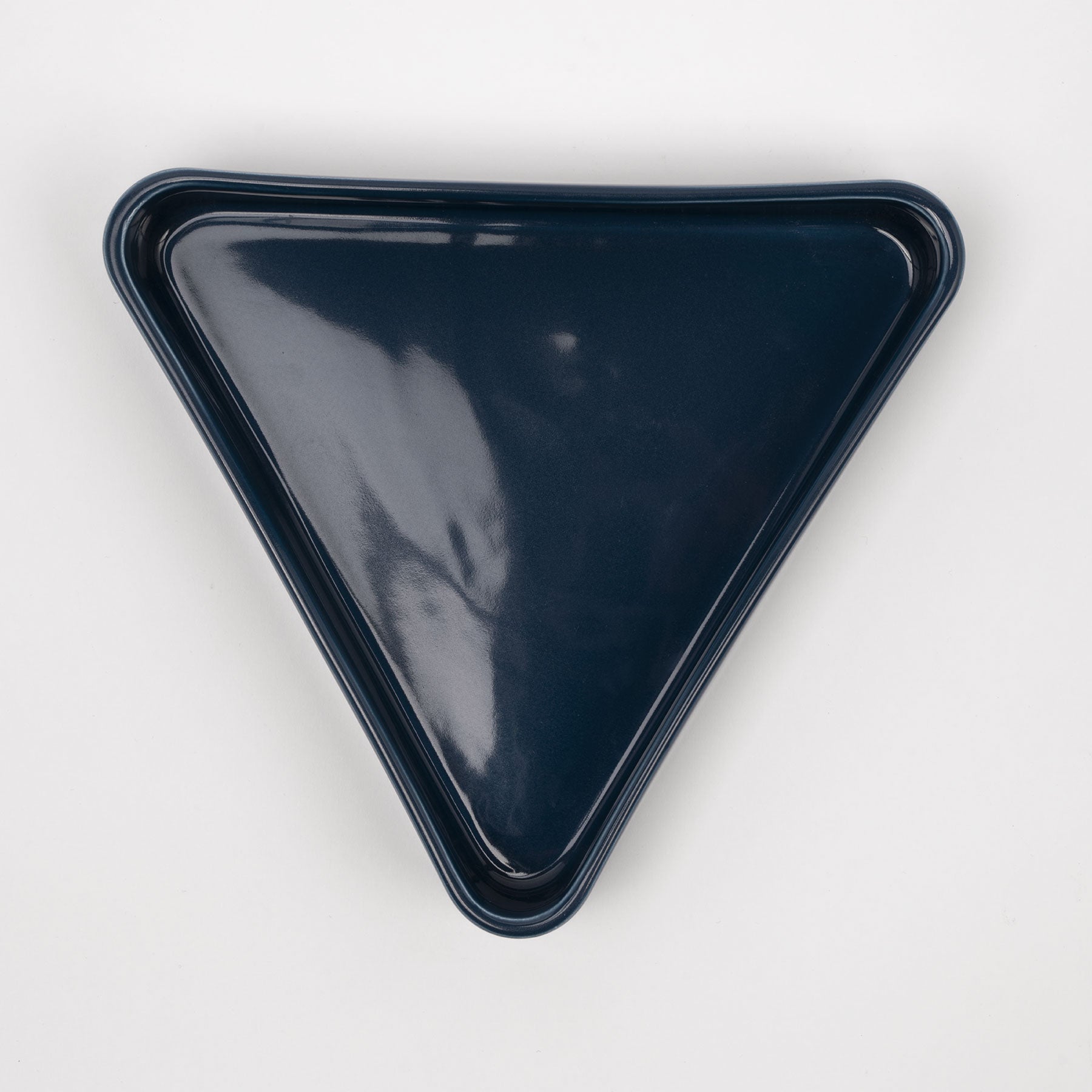 Snorkel Blue Geometric Bowl - Low-Profile Triangle Silhouette - Image 4