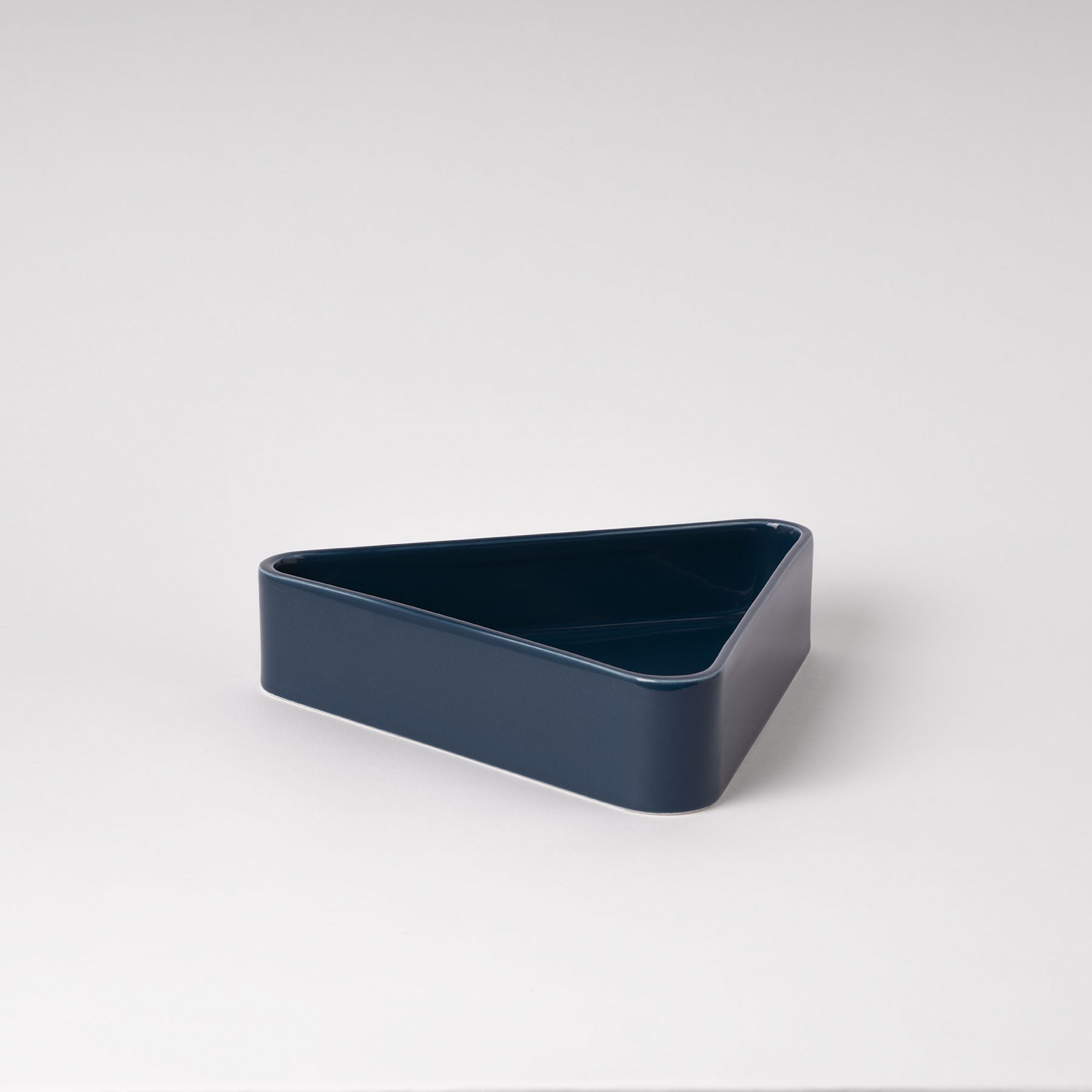 Snorkel Blue Geometric Bowl - Low-Profile Triangle Silhouette