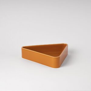 Umami Yellow Geometric Bowl - Low-Profile Triangle Silhouette