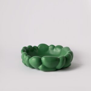 Sloe Green Decorative Bowl - Organic Cloud Rim