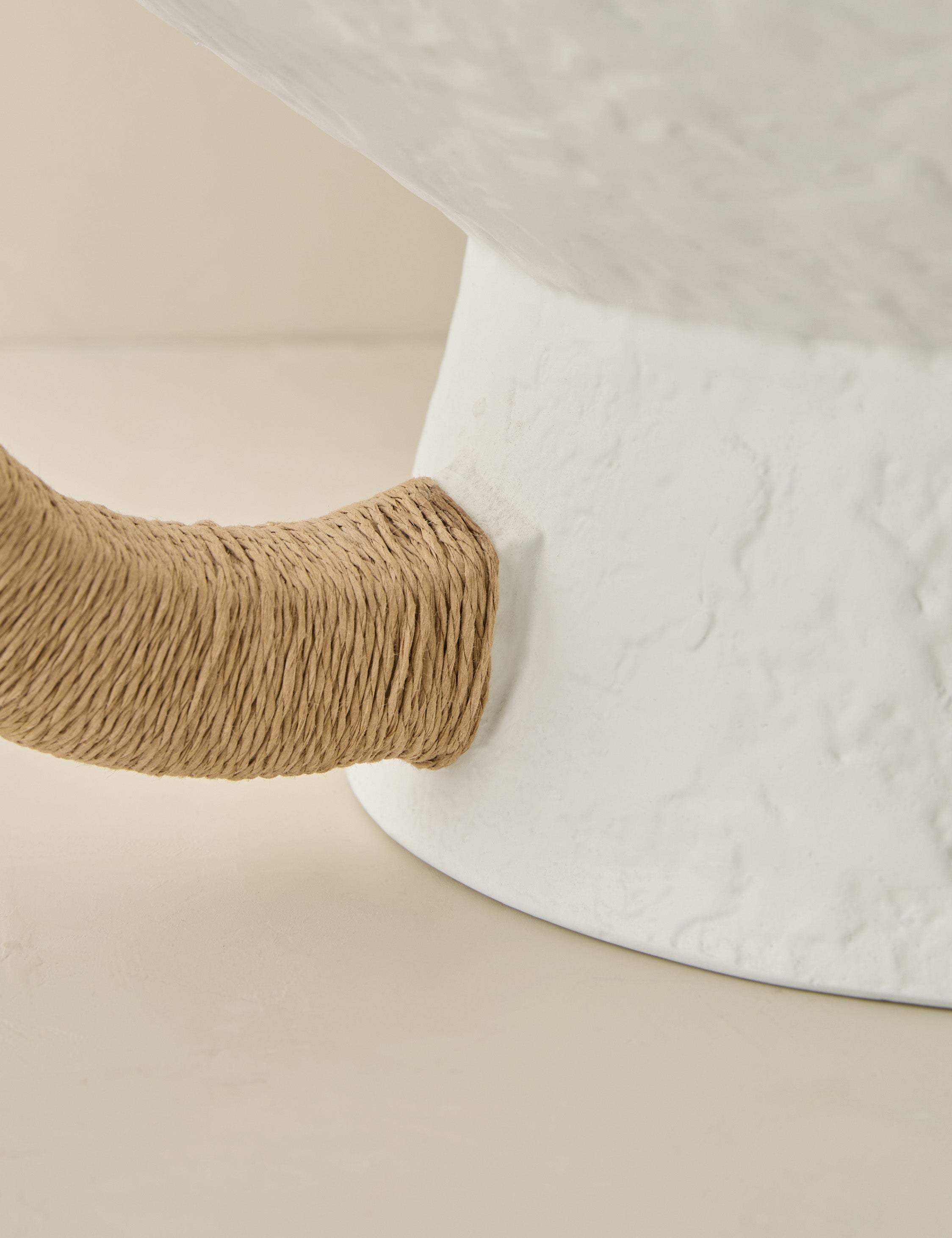 Sculptural Decorative Natural Bowl - White - Image 6