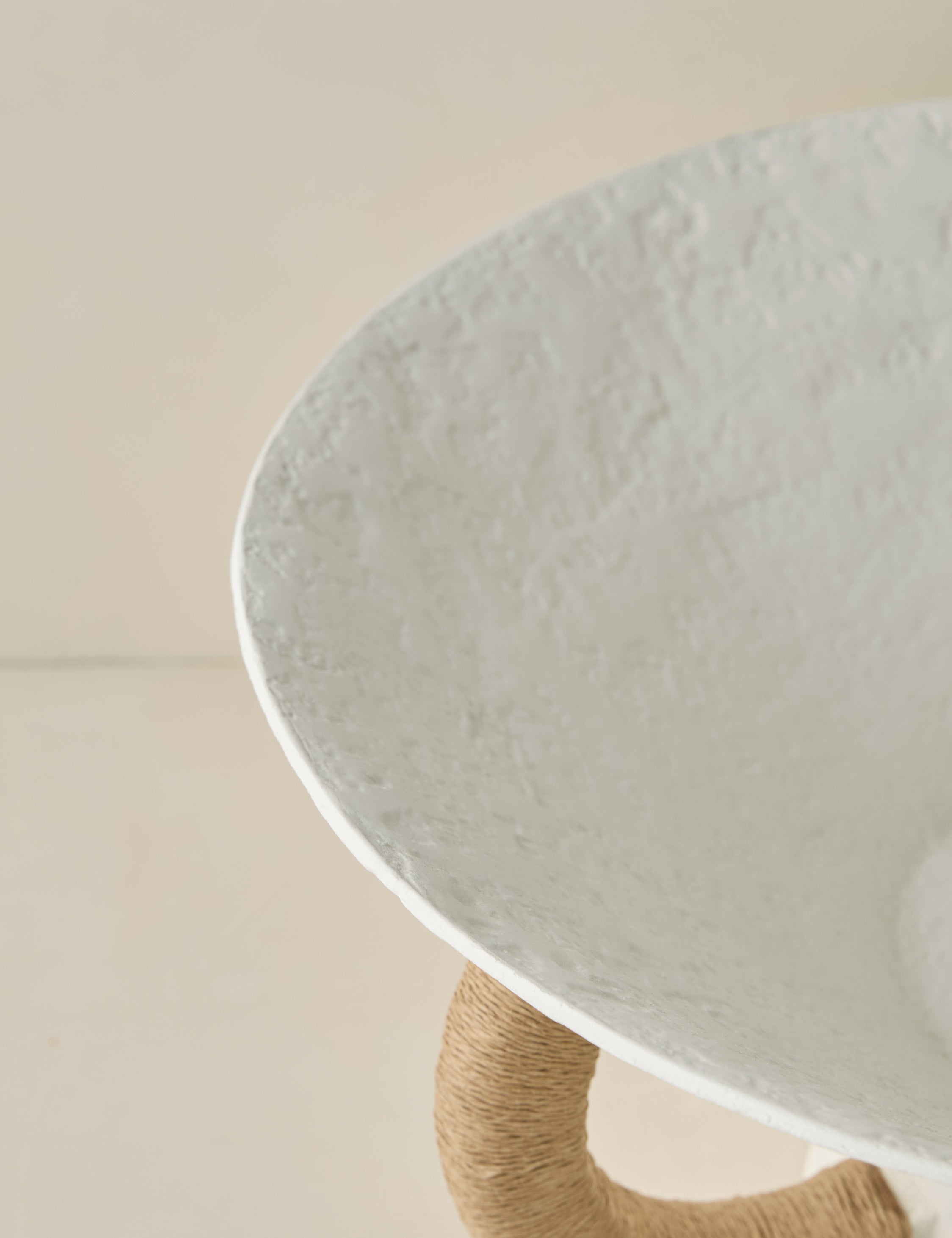 Sculptural Decorative Natural Bowl - White - Image 5