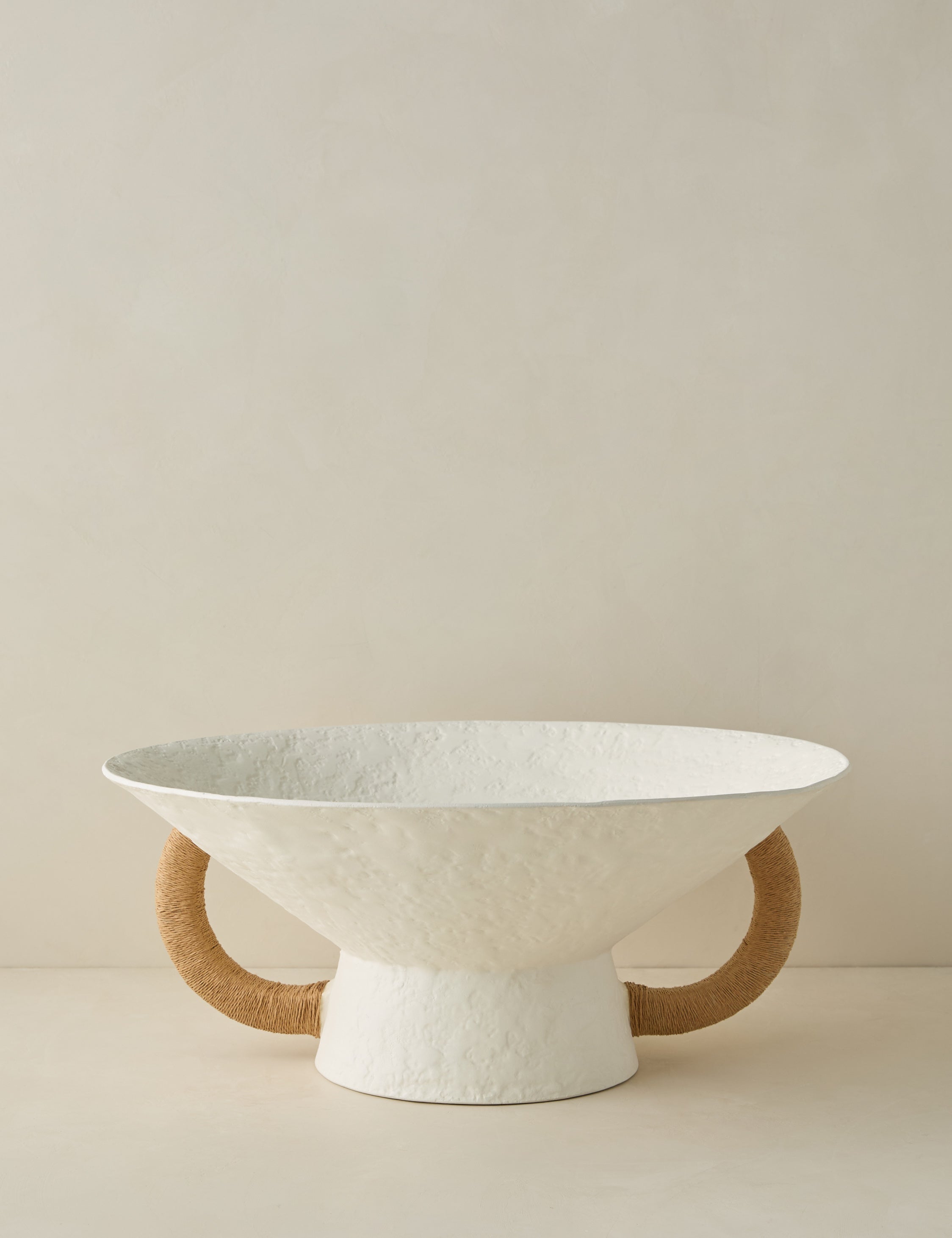 Sculptural Decorative Natural Bowl - White - Image 2