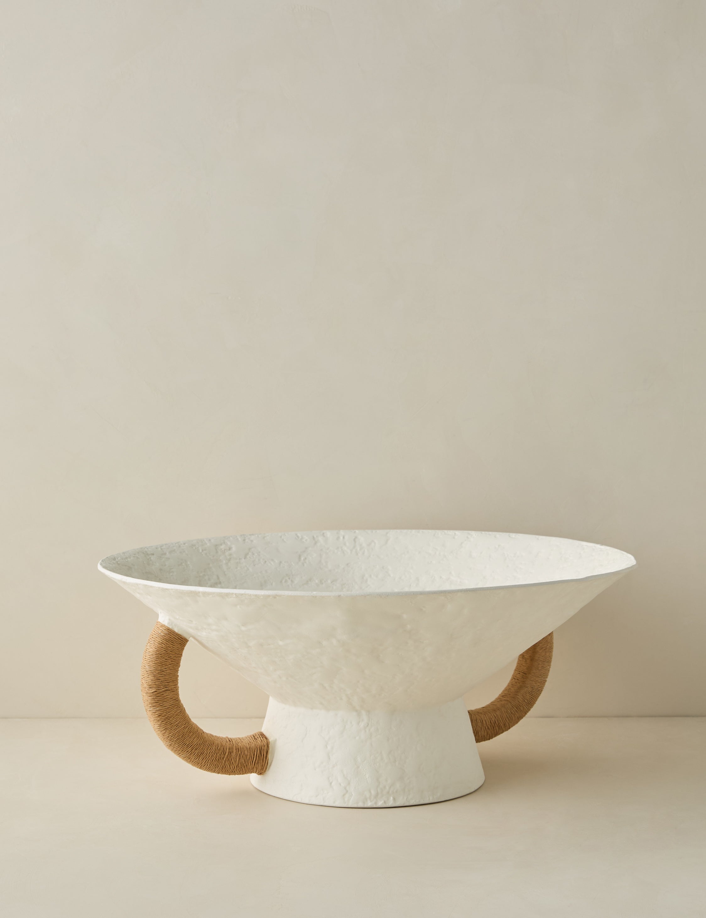 Sculptural Decorative Natural Bowl - White - Image 4