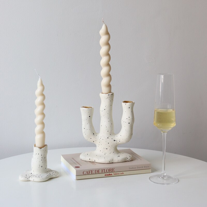 Spotted Resin Candle Holder - Image 4